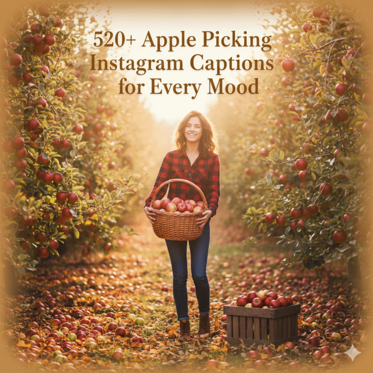 Apple Picking Captions