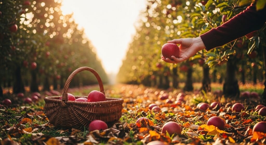 y apple picking captions