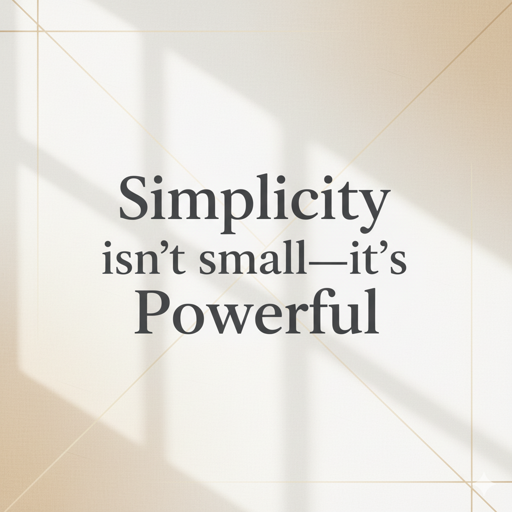 Simplicity isnt powerful