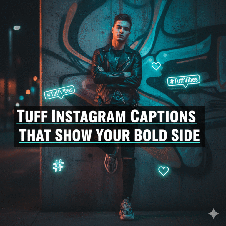 tuff Instagram captions