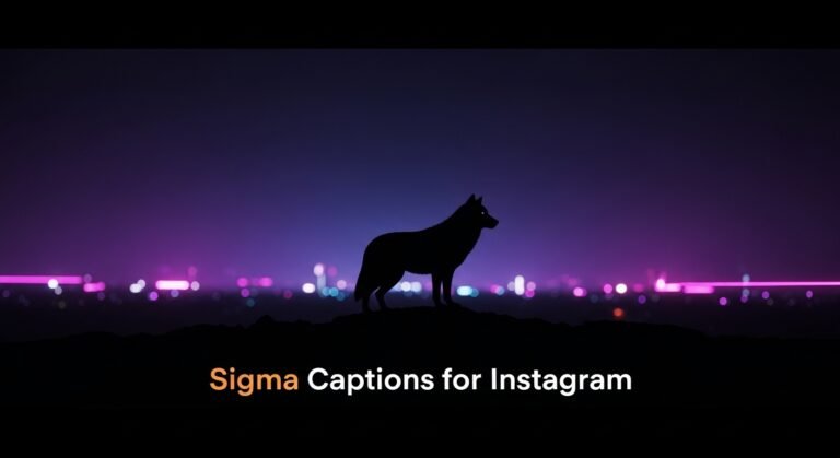 Sigma Captions for Instagram