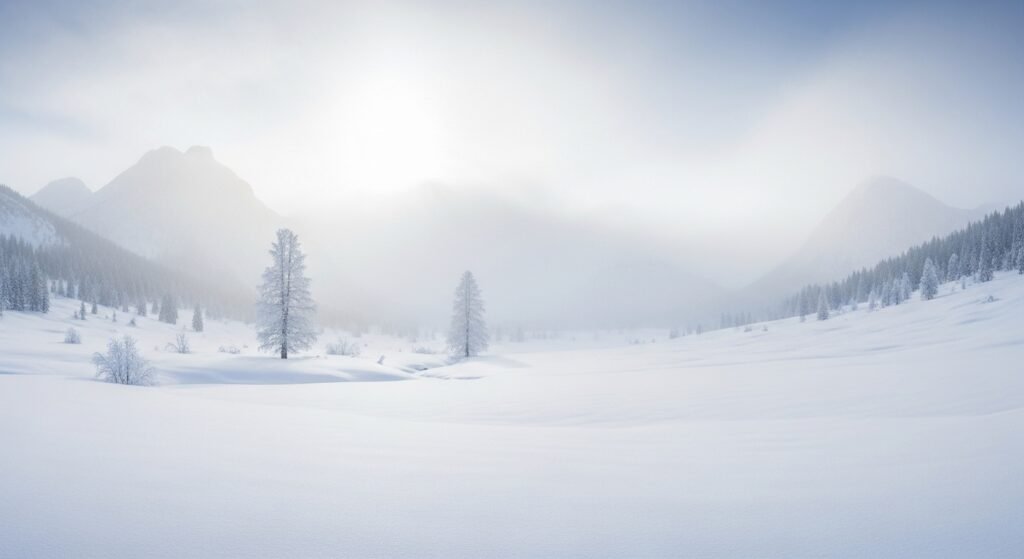 Nature and landscape snow captions