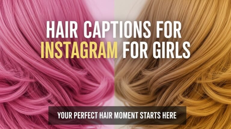 Hair Captions for Instagram for girls
