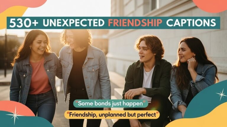 Unexpected Friendship captions