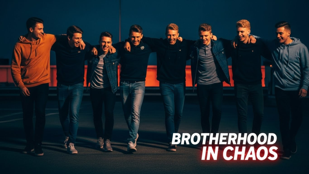 Crazy Friends Captions for Boys