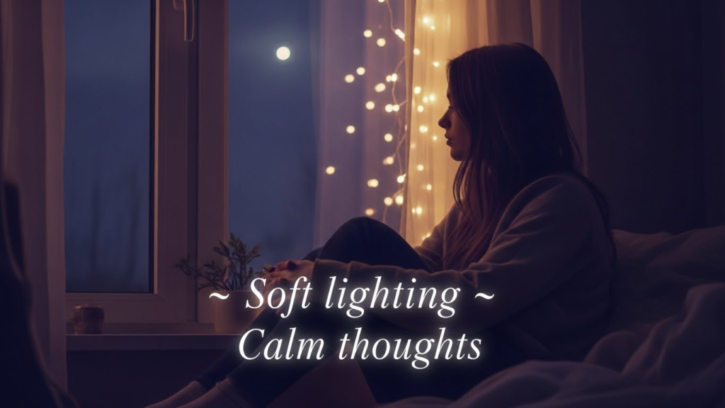 🌙 Soft lighting
✨ Calm thoughts