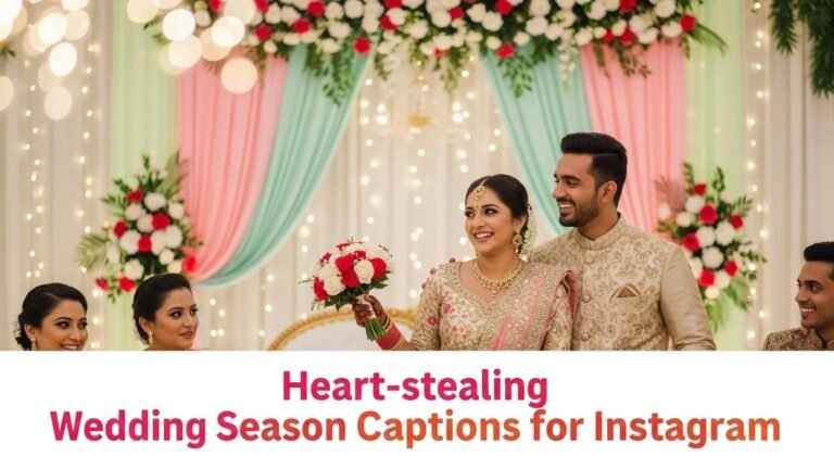 wedding season captions