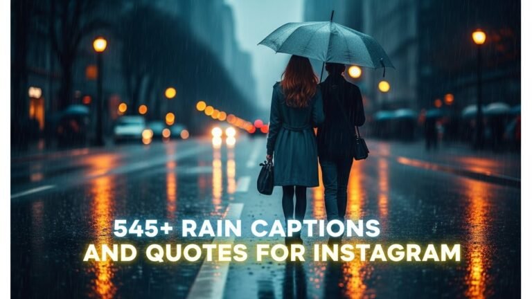 rain captions