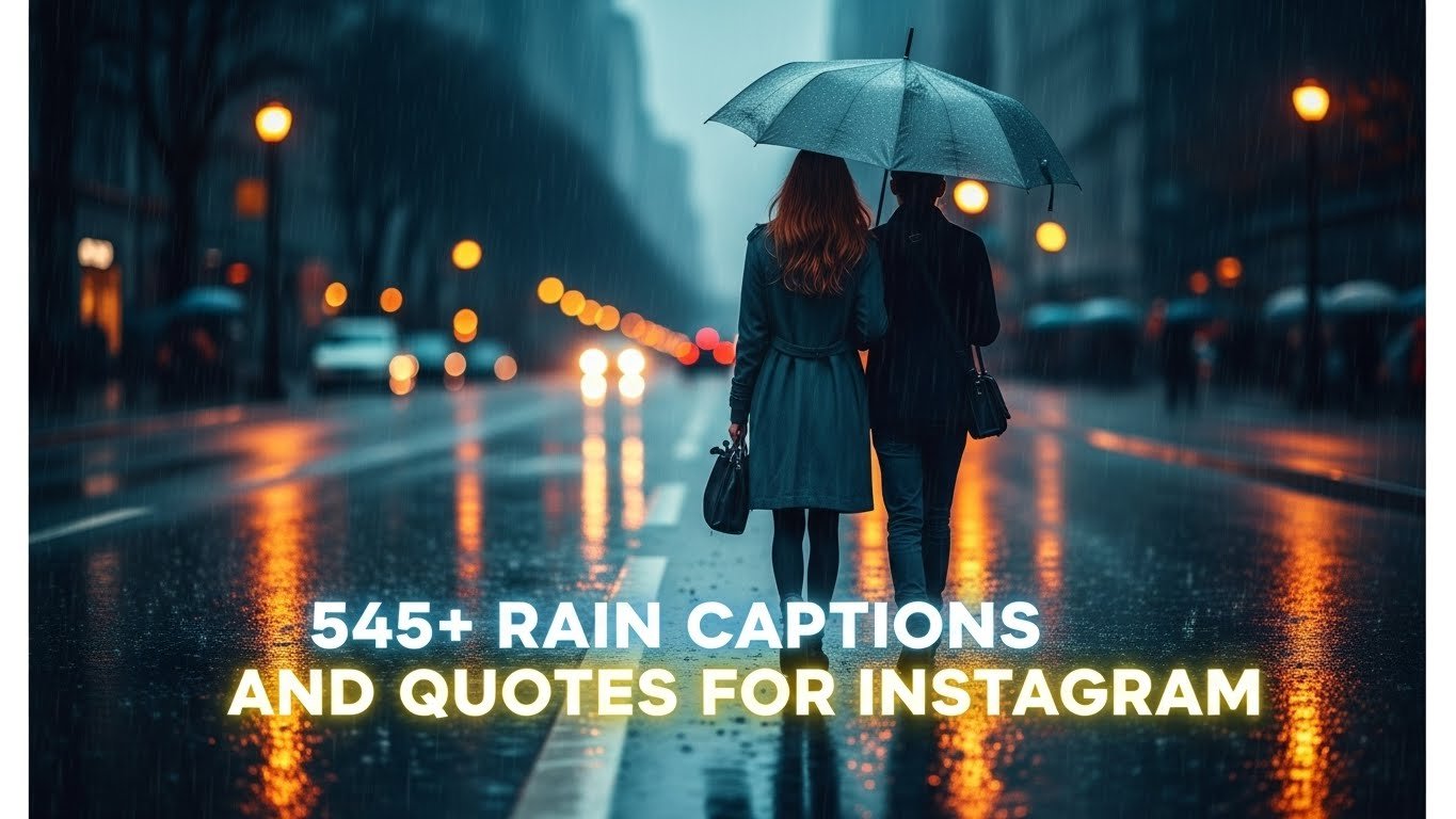 rain captions