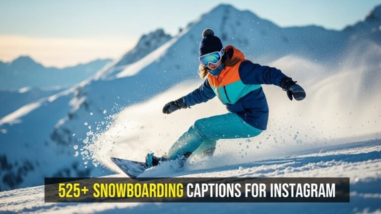 snowboarding captions
