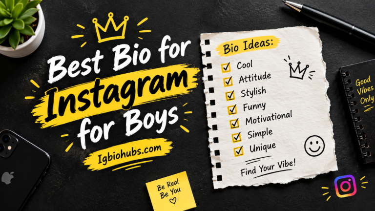 Best Bio for Instagram for Boys 50 Trendy & Impressive Bios