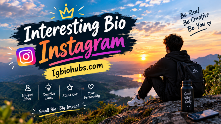 Interesting Bio for Instagram for Boys & Girls Cool, Creative & Unique Bios