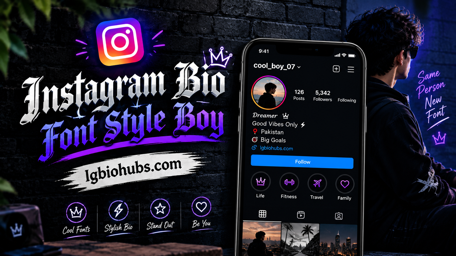 Instagram Bio Font Style for Boy 50 Stylish Fonts to Copy