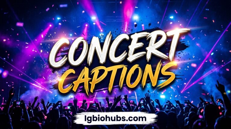 Concert Captions for Instagram Funny, Short, Emotional and Aesthetic Picks