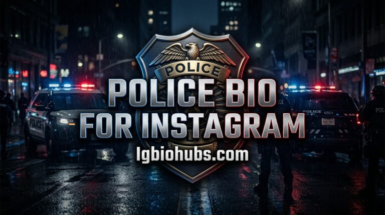 100+ Police Bio for Instagram Ideas for Officers, Cadets, and Families