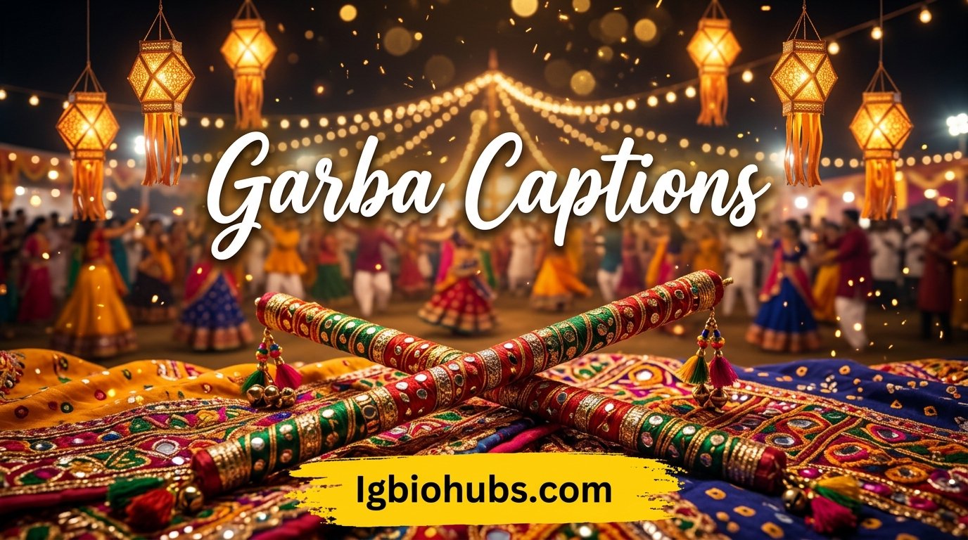 Garba Captions for Instagram Short, Funny, Traditional and Aesthetic