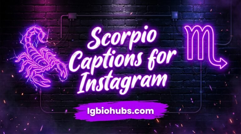 Scorpio Captions for Instagram 130+ Bold, Mysterious & Savage Ideas